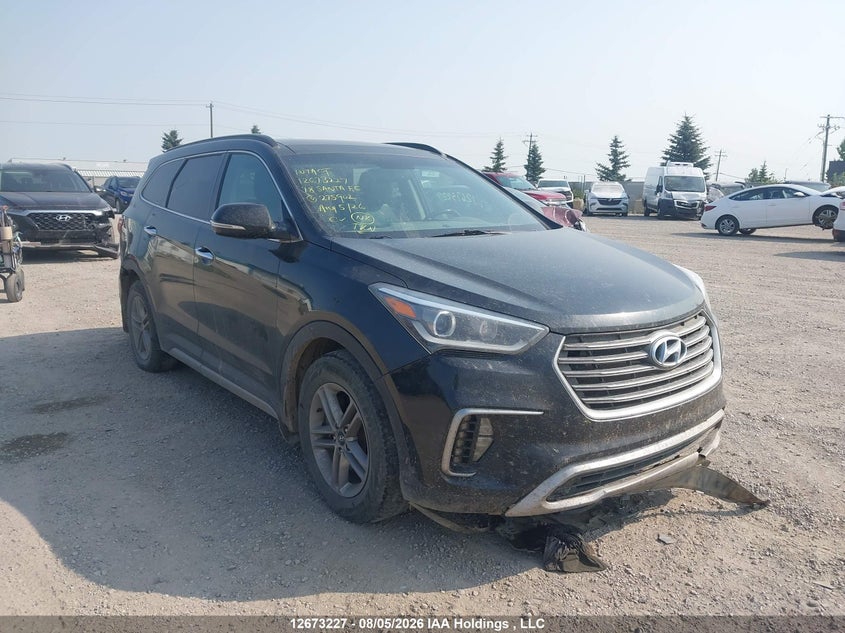 2018 Hyundai Santa Fe Se/Limited, Front, IAAI, VIN KM8SNDHF9JU275902