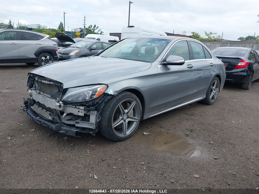 Vin: 55swf4kb0fu054700, lot: 3076644, mercedes-benz c 300 4matic 20152