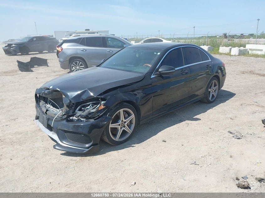 Vin: 55swf4kb2hu223425, lot: 3076671, mercedes-benz c 300 4matic 20172