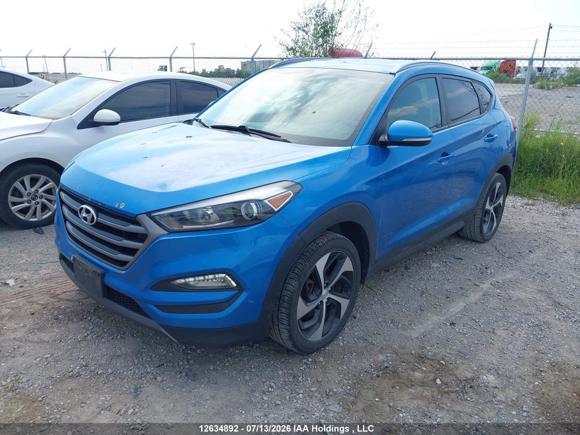 2016 Hyundai Tucson, Удар сзади, IAAI, VIN KM8J3CA23GU066005 — фото 2