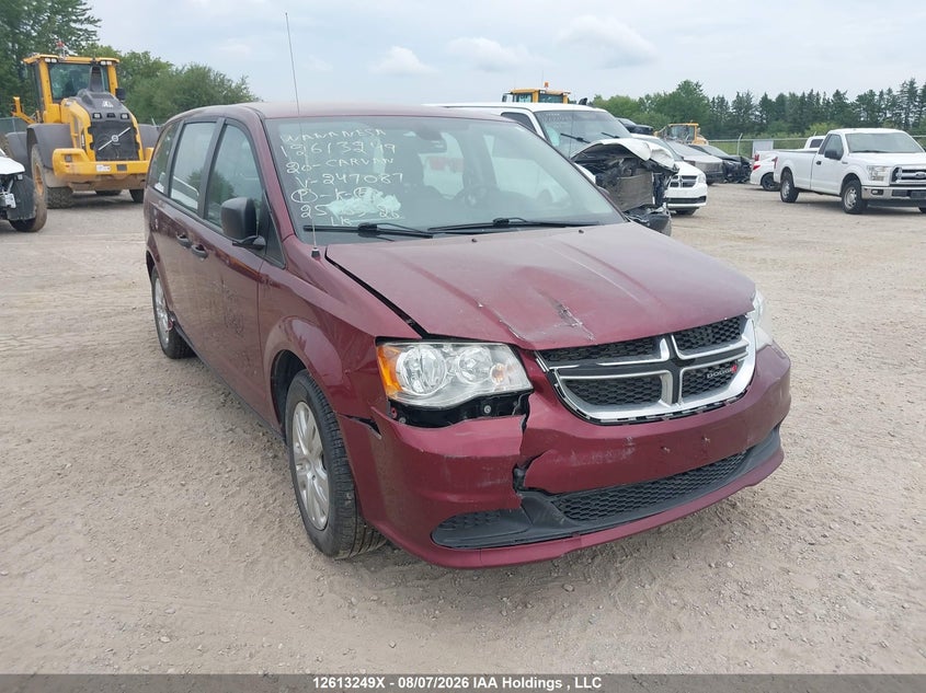 2020 Dodge Grand Caravan Se, Front, IAAI, VIN 2C4RDGBG9LR247087