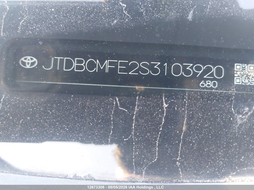 2025 TOYOTA COROLLA SEDAN 1.8L I-4 DOHC, VVT, 95HP