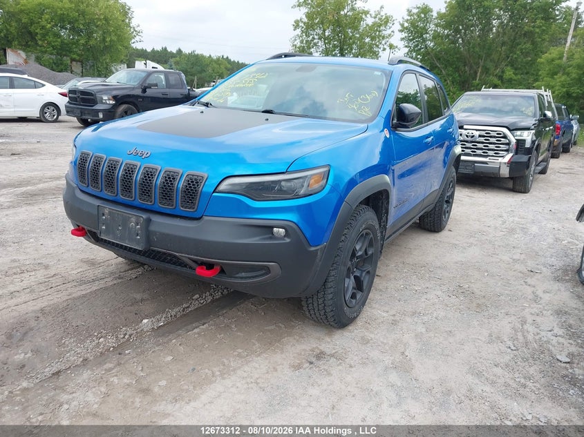 Vin: 1c4pjmbx9nd525555, lot: 3076709, jeep cherokee trailhawk 20222