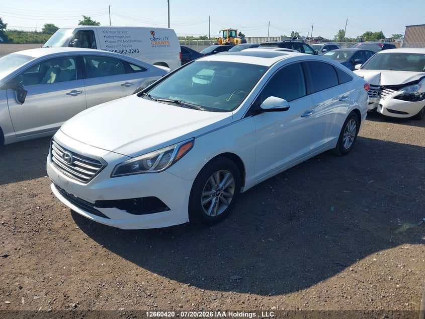 2016 Hyundai Sonata, Rear, IAAI, VIN 5NPE24AF5GH292977 — photo 2