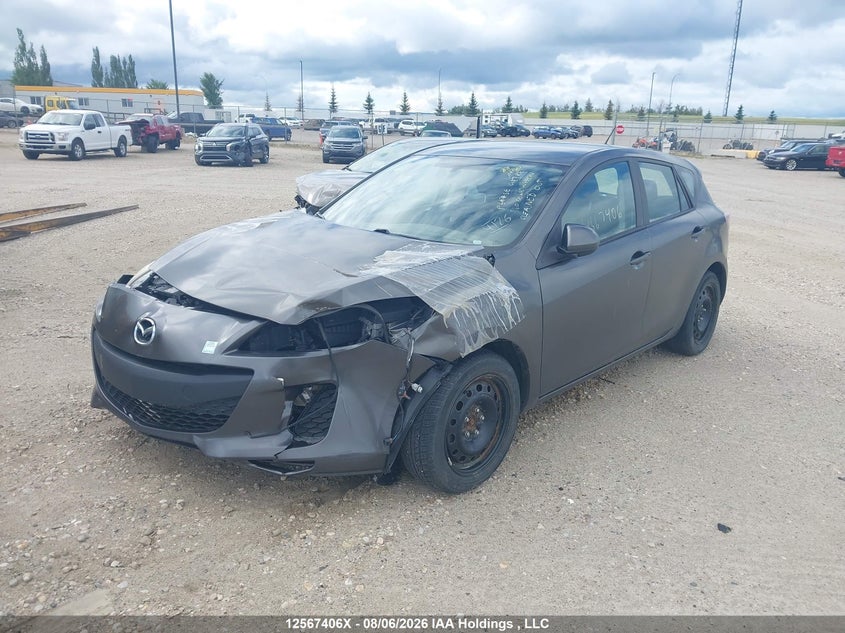 Vin: jm1bl1kf8d1780255, lot: 3076732, mazda mazda3 gx 20132