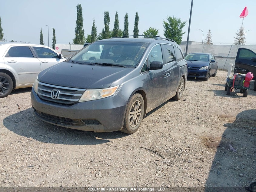 2011 Honda Odyssey, Hail, IAAI, VIN 5FNRL5H67BB506739 — photo 2