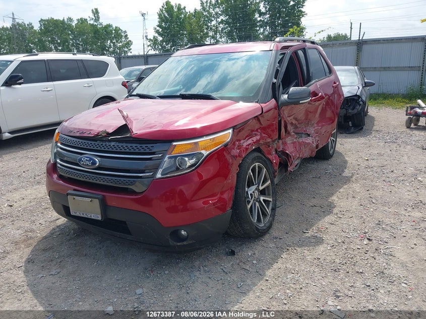 2015 Ford Explorer, Left Side, IAAI, VIN 1FM5K8D86FGC10192 — photo 2