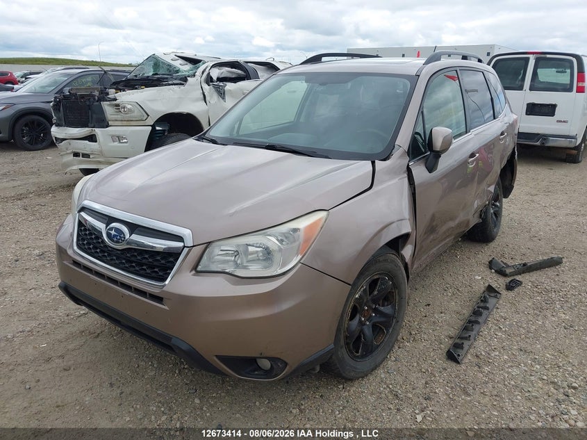 2014 Subaru Forester, Лівий бік, IAAI, VIN JF2SJCLC4EH457756 — фото 2