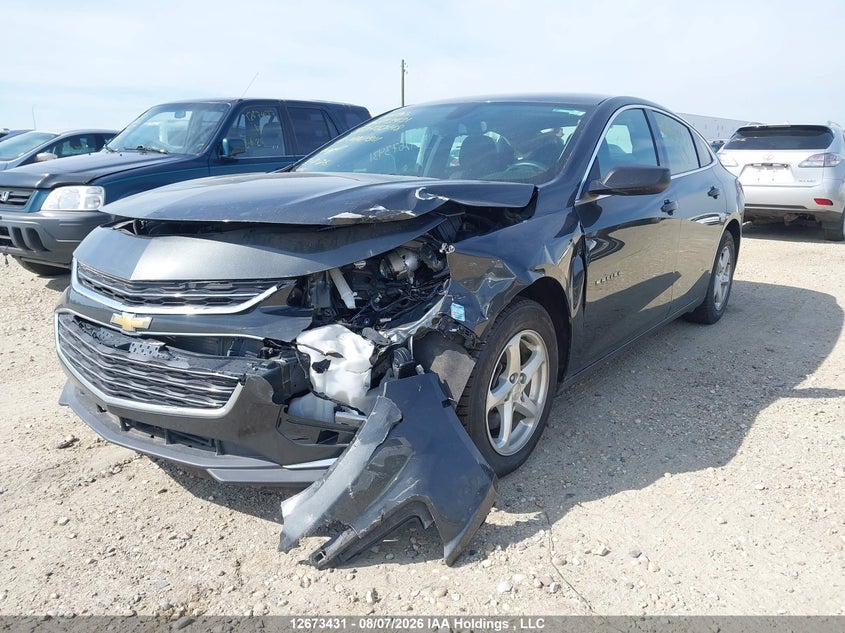2017 Chevrolet Malibu Ls, Front, IAAI, VIN 1G1ZB5STXHF278248 — photo 2