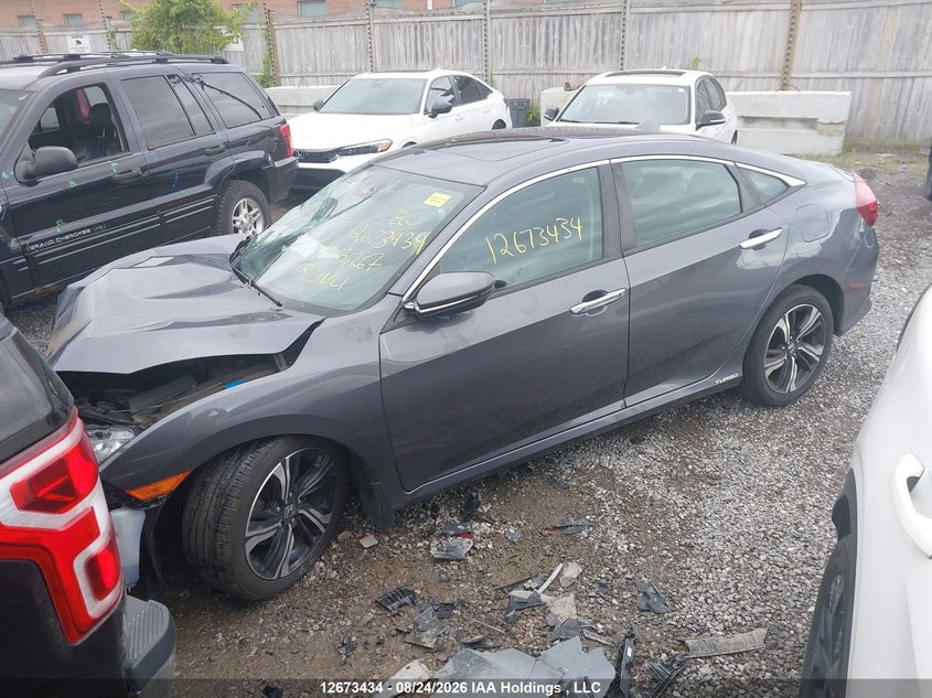 Vin: 2hgfc1f92hh104267, lot: 3076861, honda civic touring 20172