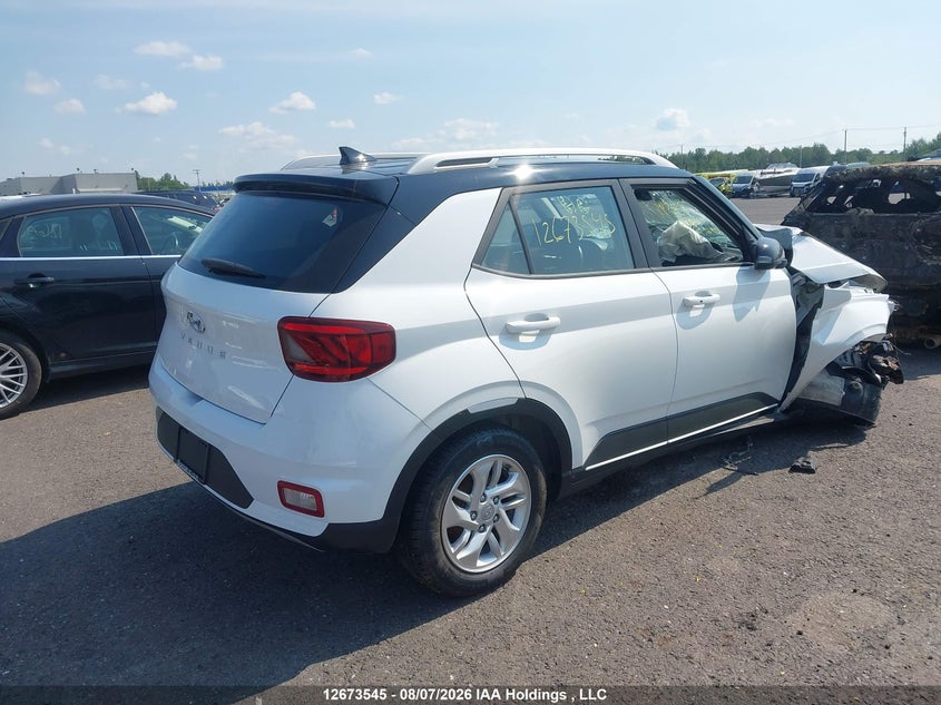 Vin: kmhrc8a35mu064437, lot: 3076974, hyundai venue sel/denim 20214