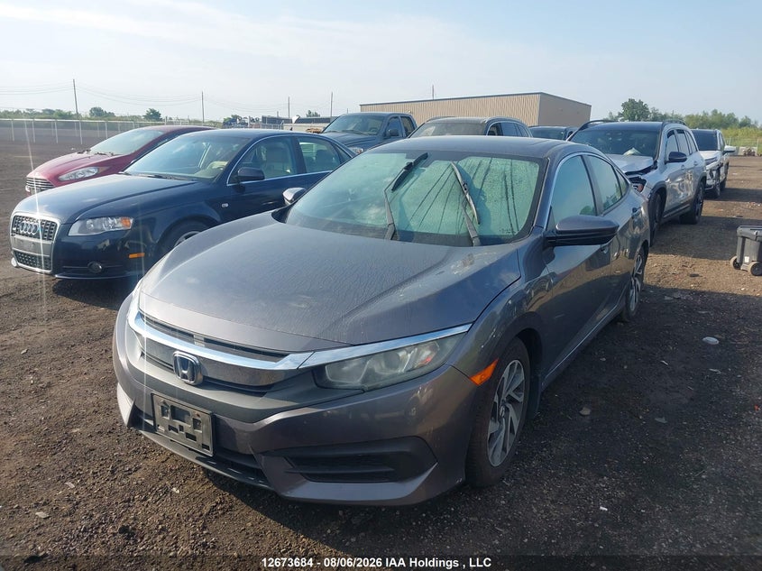 2016 Honda Civic, Затопление, IAAI, VIN 2HGFC2F76GH002389 — фото 2