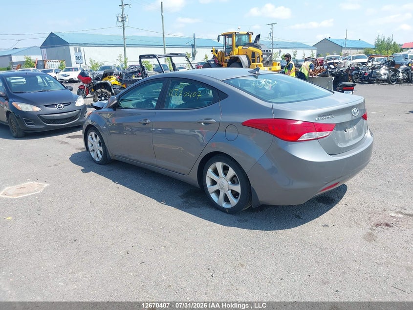Vin: 5npdh4ae6dh357557, lot: 3077134, hyundai elantra limited w/navi 20133