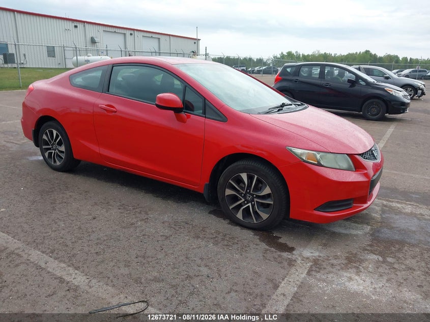 2013 Honda Civic Lx, Rear, IAAI, VIN 2HGFG3B52DH000911