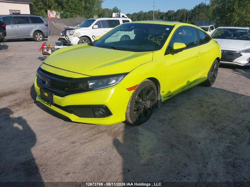 Vin: 2hgfc4a81kh401232, lot: 3077210, honda civic sport 20192