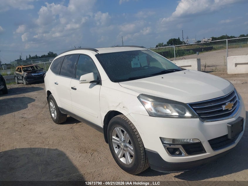 2014 Chevrolet Traverse 1Lt, Правый бок, IAAI, VIN 1GNKRGKD8EJ258783