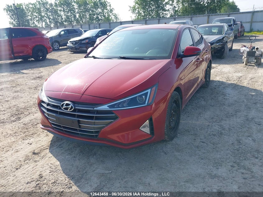 Vin: kmhd84lf9ku863520, lot: 3077280, hyundai elantra preferred 20192