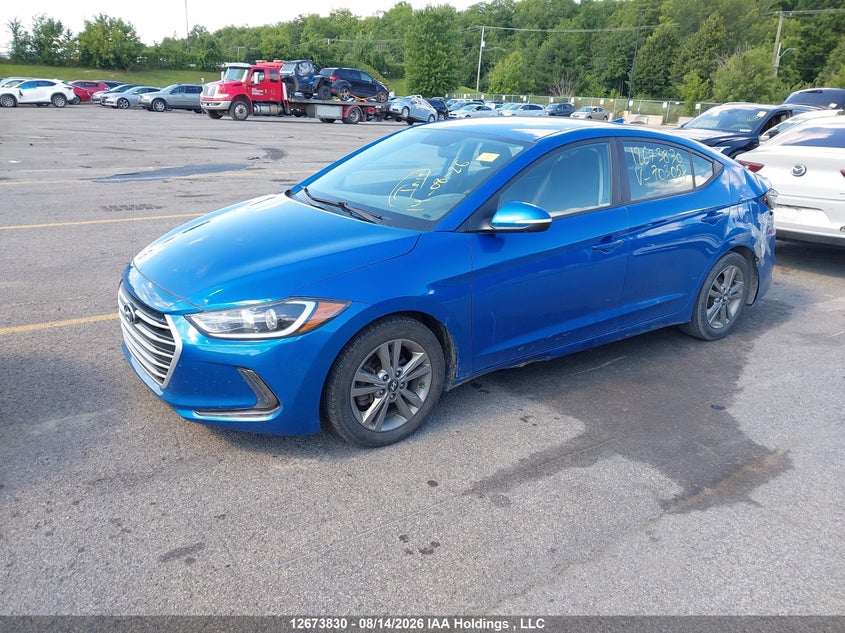 Vin: kmhd84lf6ju703058, lot: 3077289, hyundai elantra gl 20182