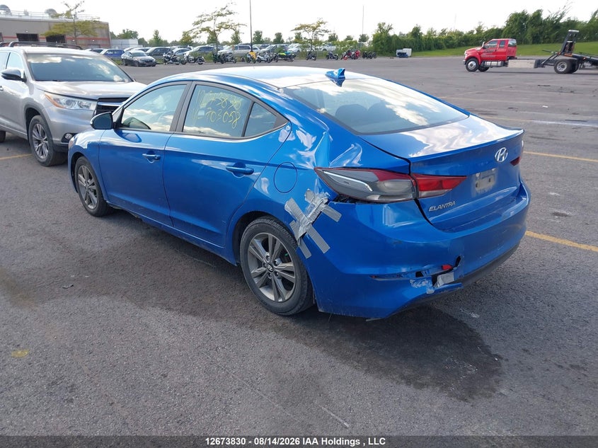 Vin: kmhd84lf6ju703058, lot: 3077289, hyundai elantra gl 20183