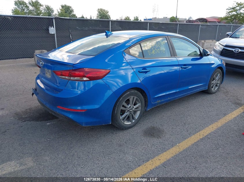 Vin: kmhd84lf6ju703058, lot: 3077289, hyundai elantra gl 20184