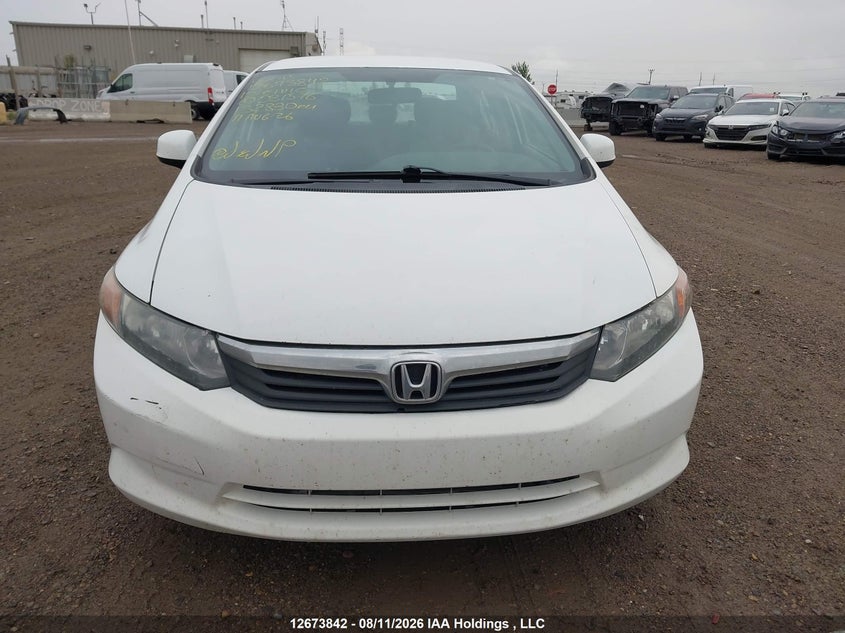 2012 HONDA CIVIC SEDAN 1.8L I-4 VVT, 140HP
