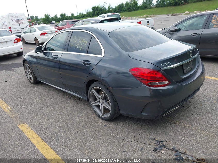 Vin: 55swf4kb9gu112661, lot: 3077430, mercedes-benz c 300 4matic 20163