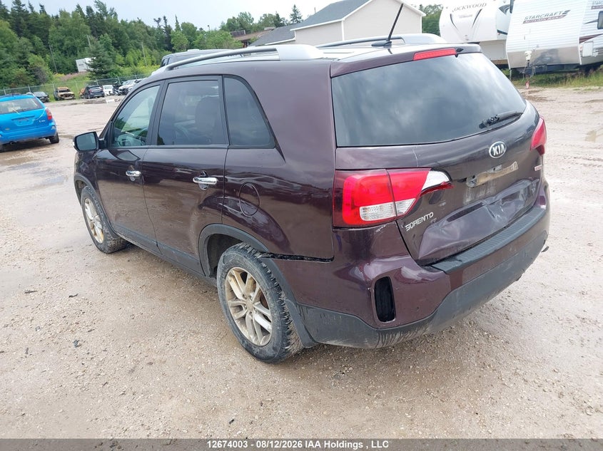Vin: 5xykt3a61fg661804, lot: 3077485, kia sorento lx 20153