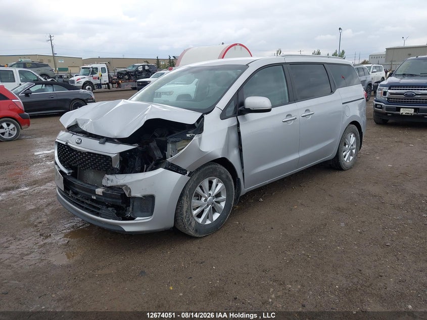 2018 Kia Sedona, Удар спереду, IAAI, VIN KNDMB5C1XJ6358380 — фото 2