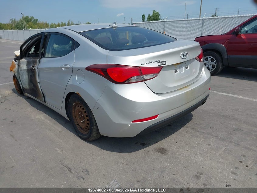 Vin: kmhdh4ahxgu622321, lot: 3077545, hyundai elantra gls 20163