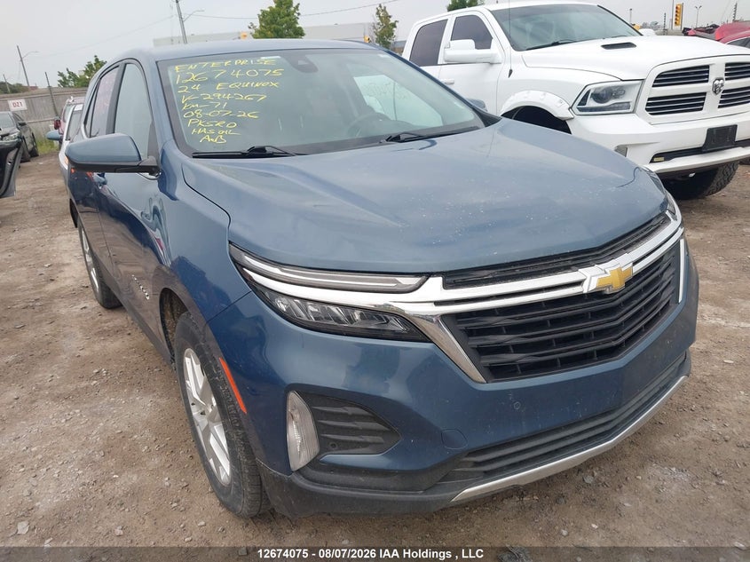 2024 Chevrolet Equinox Lt, Rear, IAAI, VIN 3GNAXUEGXRL294267