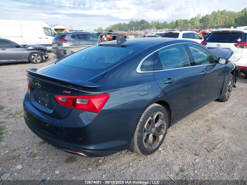 Vin: 1g1zg5st0kf226992, lot: 3077564, chevrolet malibu rs 20194