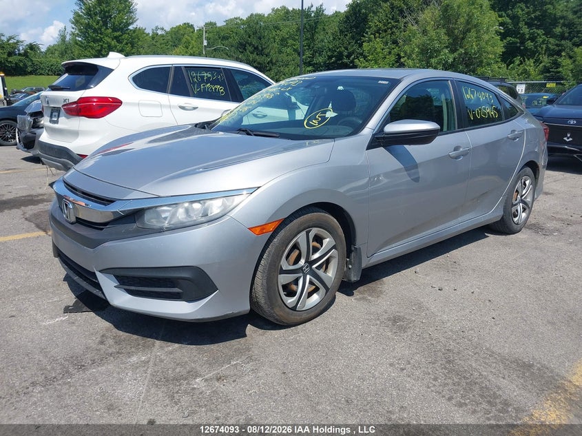 2017 Honda Civic, Правый зад, IAAI, VIN 2HGFC2F54HH025945 — фото 2
