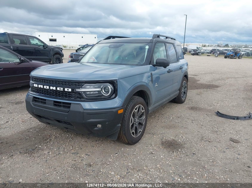 2026 Ford Bronco Sport Outer Banks, Rear, IAAI, VIN 3FMCR9CN9TRE37476 — photo 2