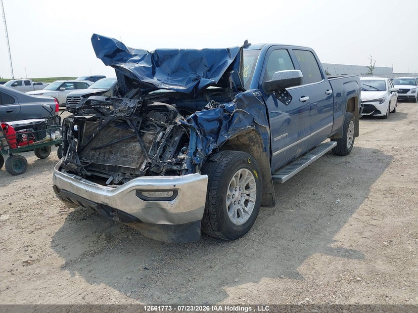 2018 GMC Sierra 1500 Slt, Front, IAAI, VIN 3GTU2NEC3JG116995 — photo 2