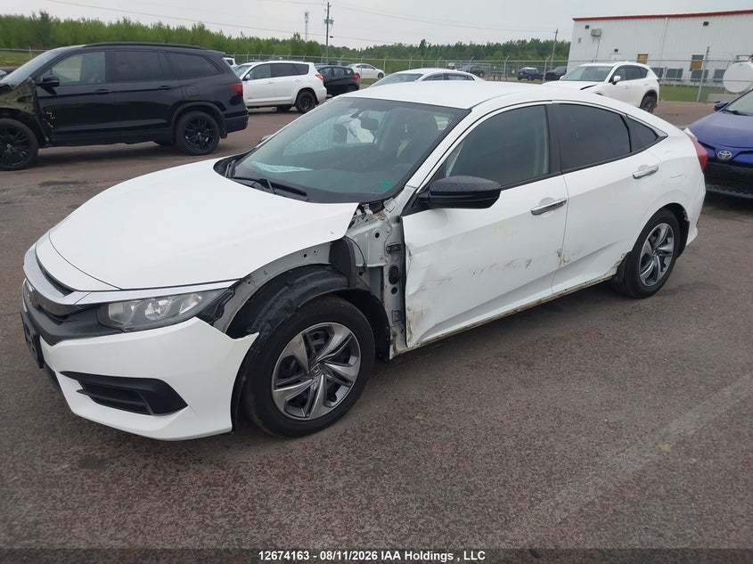 2016 Honda Civic, Левый бок, IAAI, VIN 2HGFC2E25GH013812 — фото 2