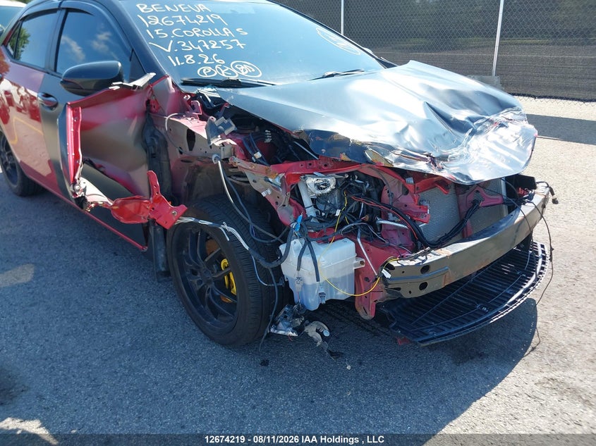 2015 TOYOTA COROLLA SEDAN 1.8L I-4 DOHC, VVT, 132HP