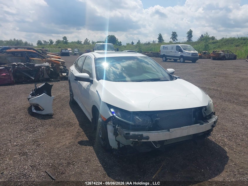 Vin: 2hgfc2f77kh001602, lot: 3077733, honda civic ex 20191