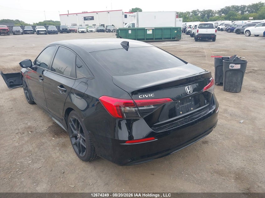 Vin: 2hgfe2f5xrh103835, lot: 3077763, honda civic sport 20243