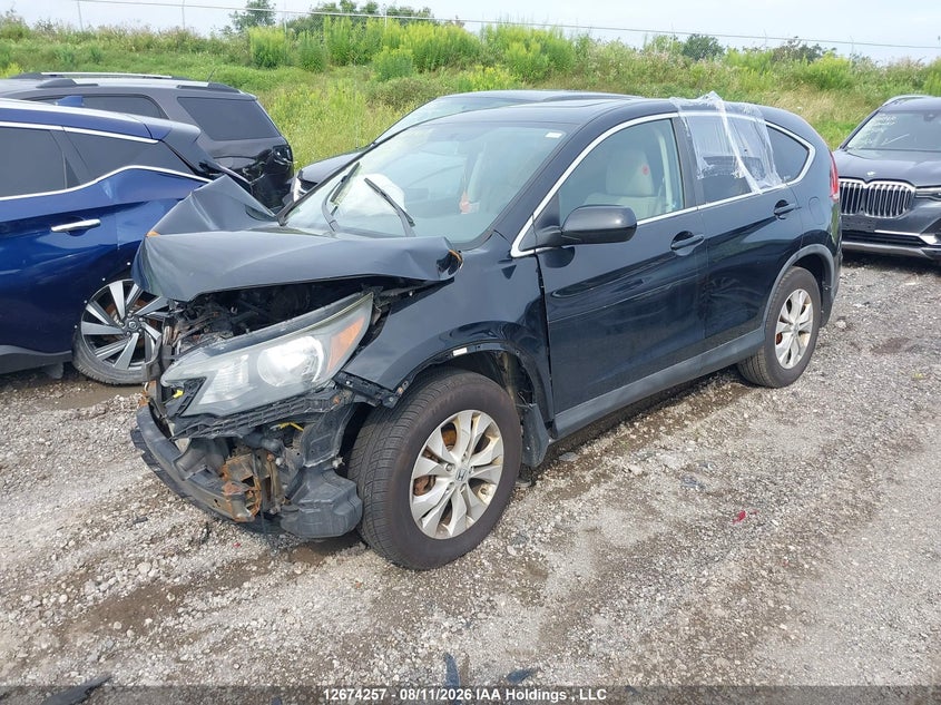 2012 Honda CR-V, Удар спереду, IAAI, VIN 5J6RM4H57CL801962 — фото 2