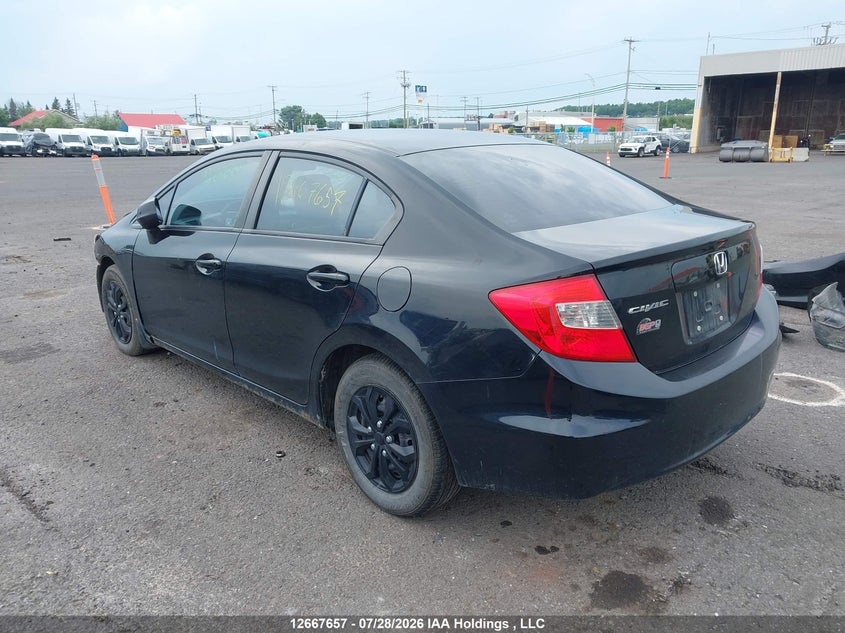 Vin: 2hgfb2f41ch117405, lot: 3077802, honda civic lx 20123