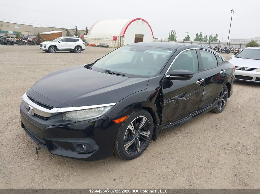 Vin: 2hgfc1f93gh100405, lot: 3077810, honda civic touring 20162