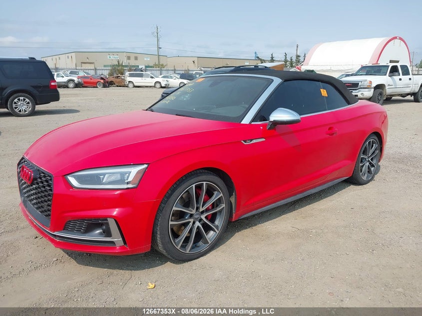 Vin: wau24gf56jn013832, lot: 3077817, audi s5 3.0t technik 20182
