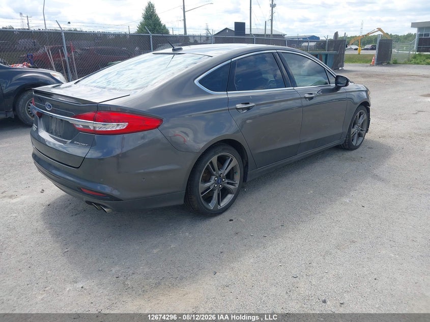 2017 FORD FUSION SEDAN 2.7L V-6 DI, DOHC, VVT, TURBO, 325HP