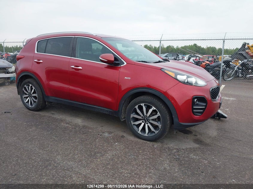 2019 Kia Sportage Ex/Ex Premium/Ex Tech, Удар спереди, IAAI, VIN KNDPNCAC2K7586057
