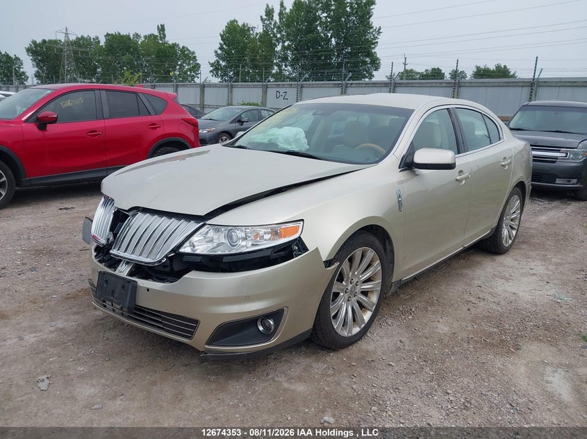 2010 Lincoln MKS, Удар спереду, IAAI, VIN 1LNHL9DR9AG608692 — фото 2
