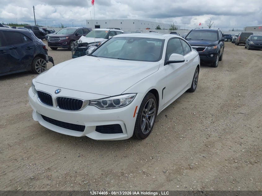 2017 BMW 4er, Затопление, IAAI, VIN WBA4R9C57HK680771 — фото 2