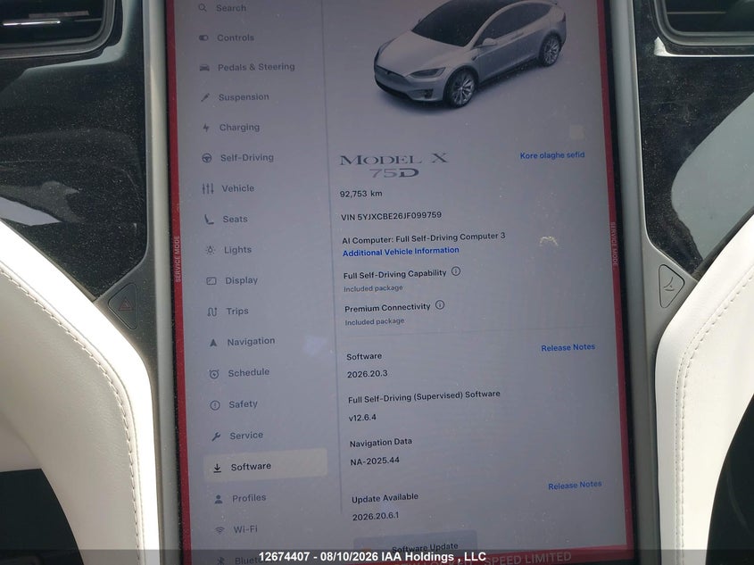2018 TESLA MODEL X SPORT UTILITY VEHICLE ELECTRIC