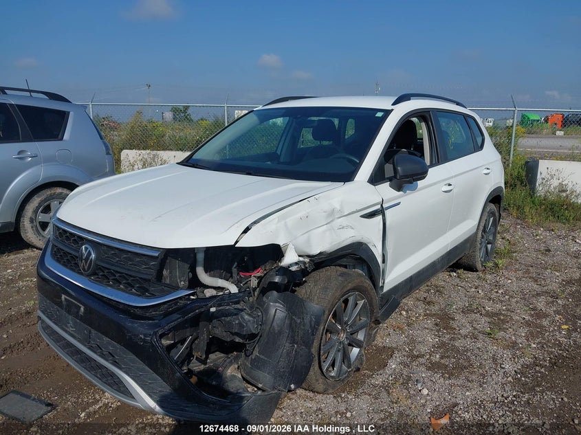 Vin: 3vvax7b25pm313156, lot: 3078007, volkswagen taos 20232