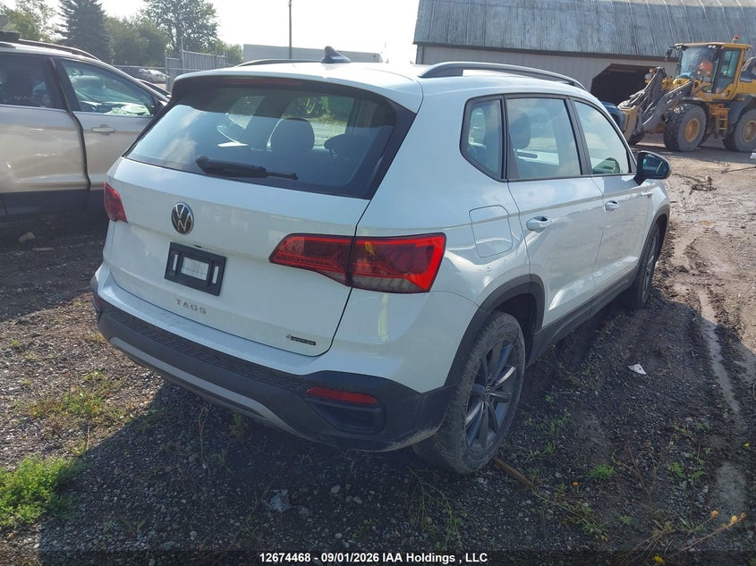 Vin: 3vvax7b25pm313156, lot: 3078007, volkswagen taos 20234