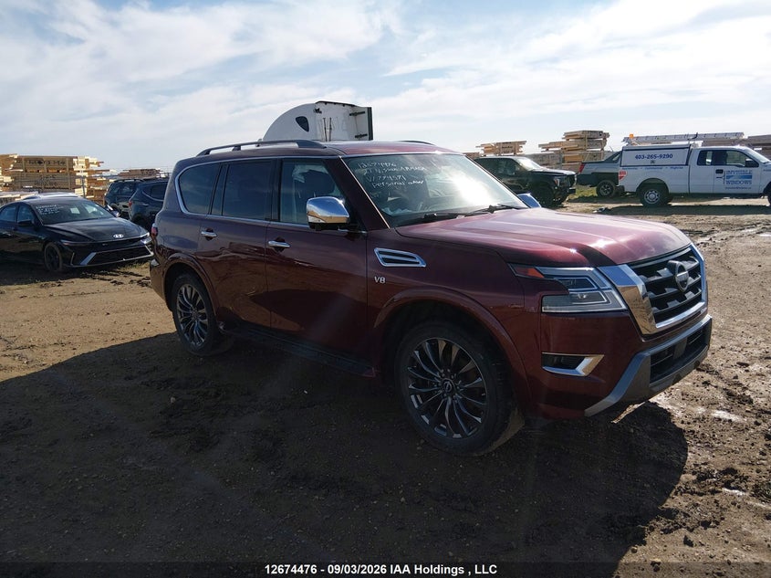 Vin: jn8ay2db2m9794591, lot: 3078015, nissan armada platinum 2021 img_1